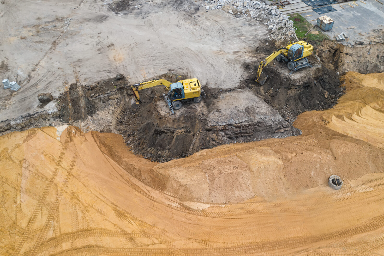 excavación de zanjas